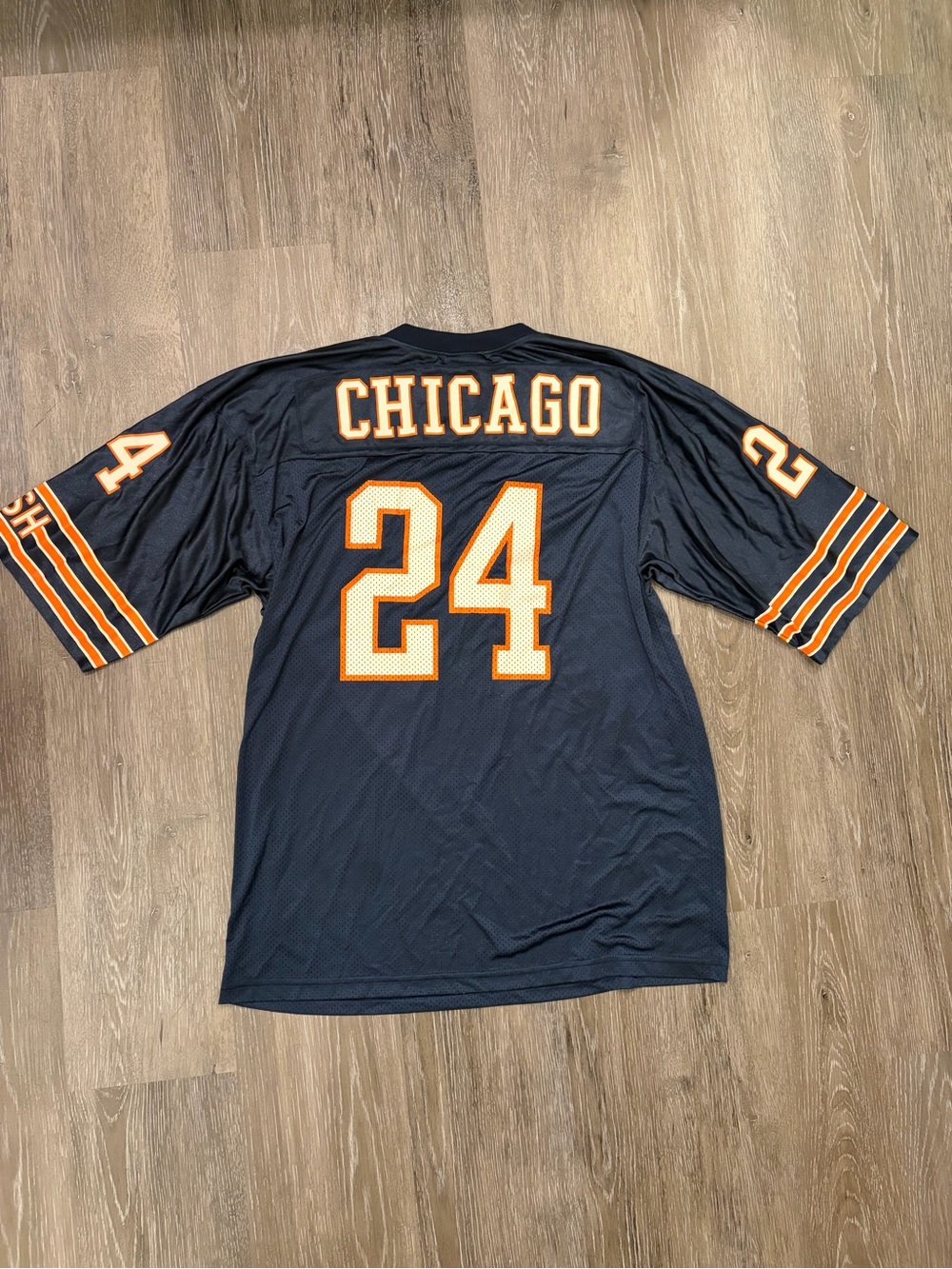 Chicago Number 24 Navy Men's Jersey Shirt
